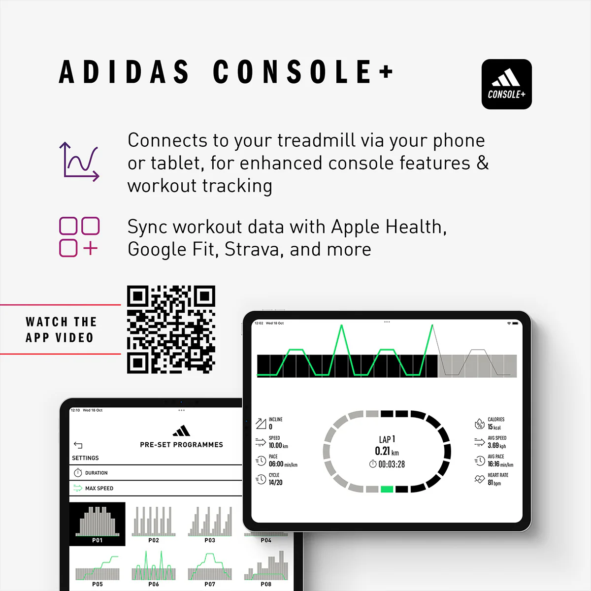 adidas T-25 Bluetooth Folding Treadmill - Image 6