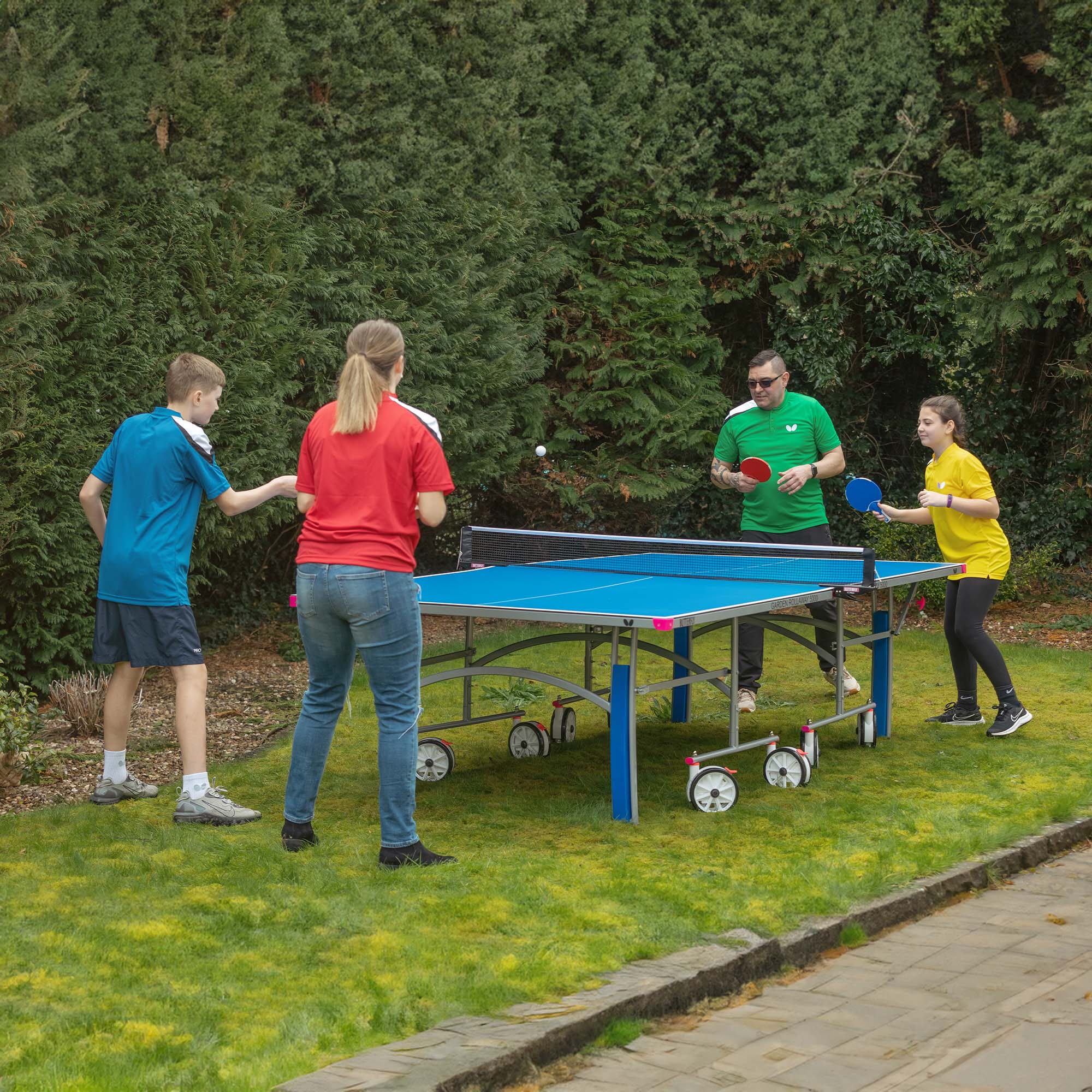 Butterfly Garden Rollaway 5000 Outdoor Table Tennis Table - Image 2