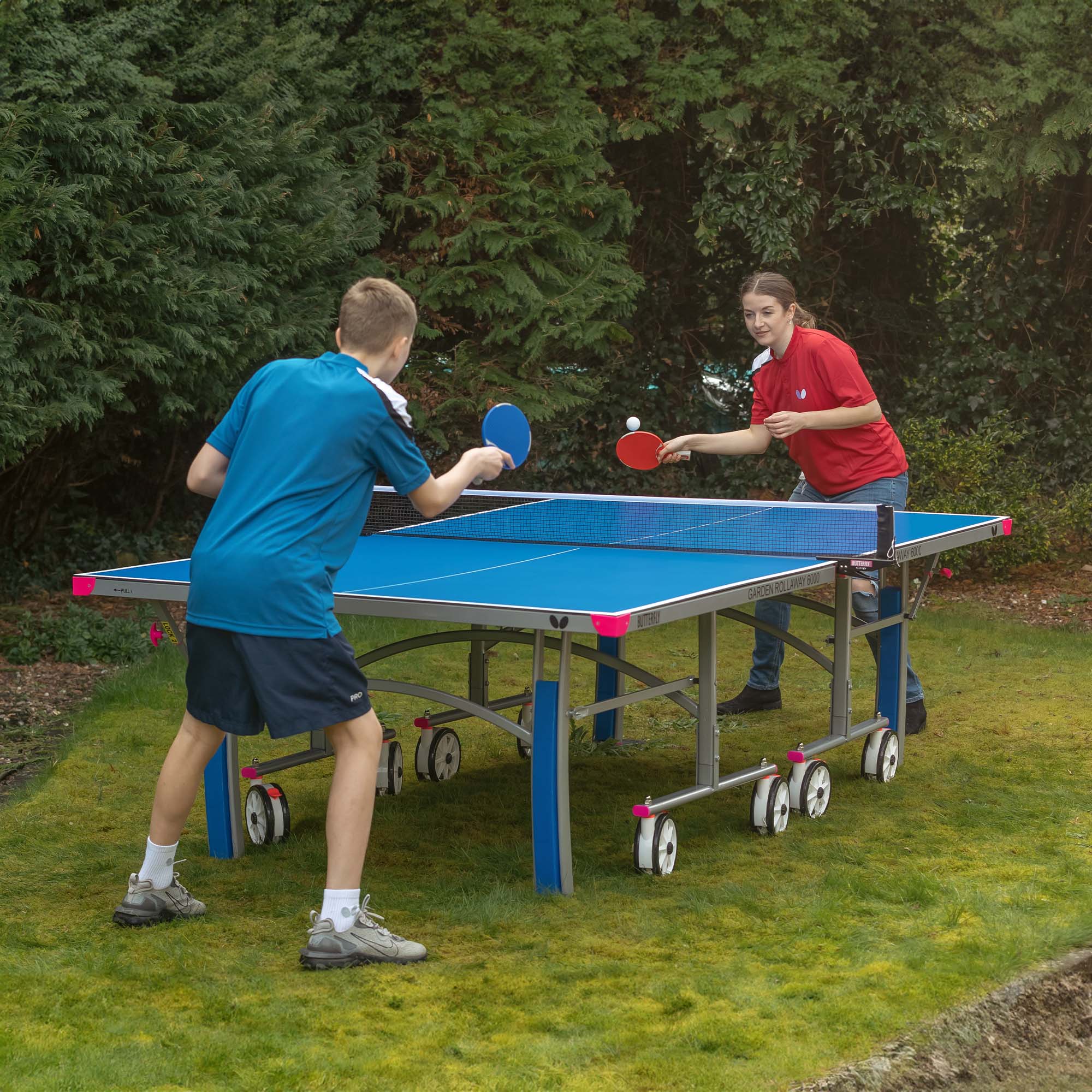 Butterfly Garden Rollaway 6000 Outdoor Table Tennis Table - Image 2