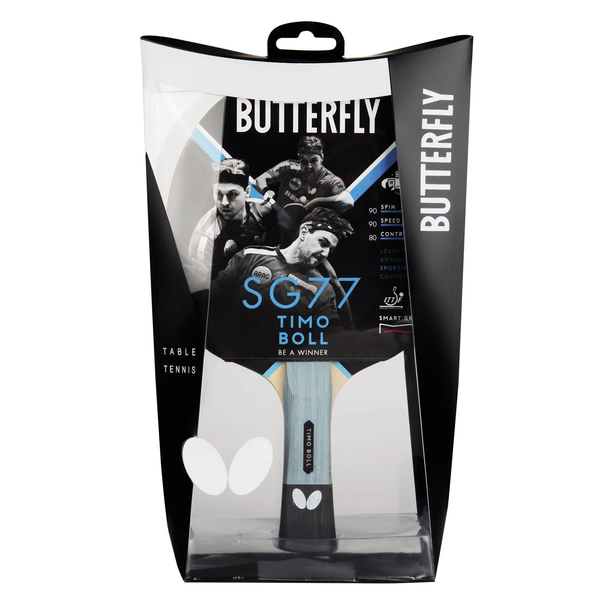 Refurbished Butterfly Timo Boll SG77 Table Tennis Bat - Image 2
