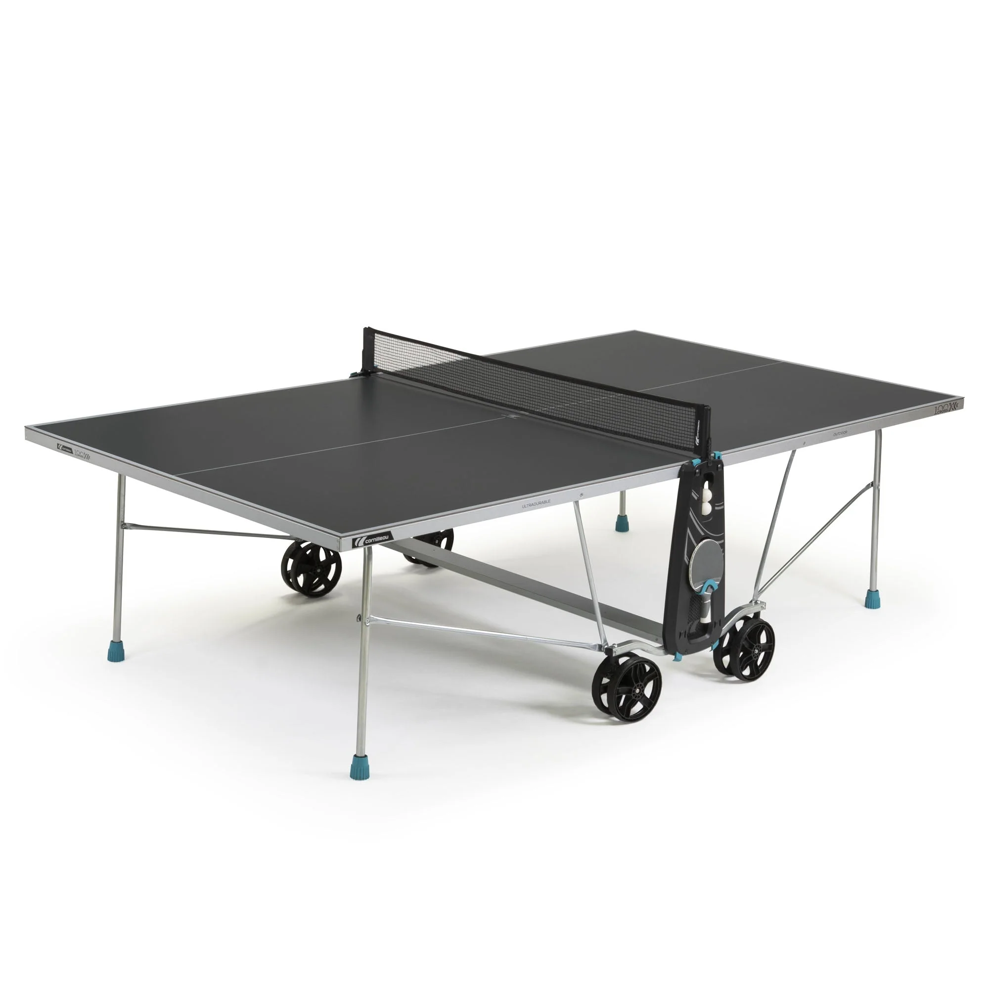 Cornilleau Sport 100X Rollaway Outdoor Table Tennis Table - Image 3