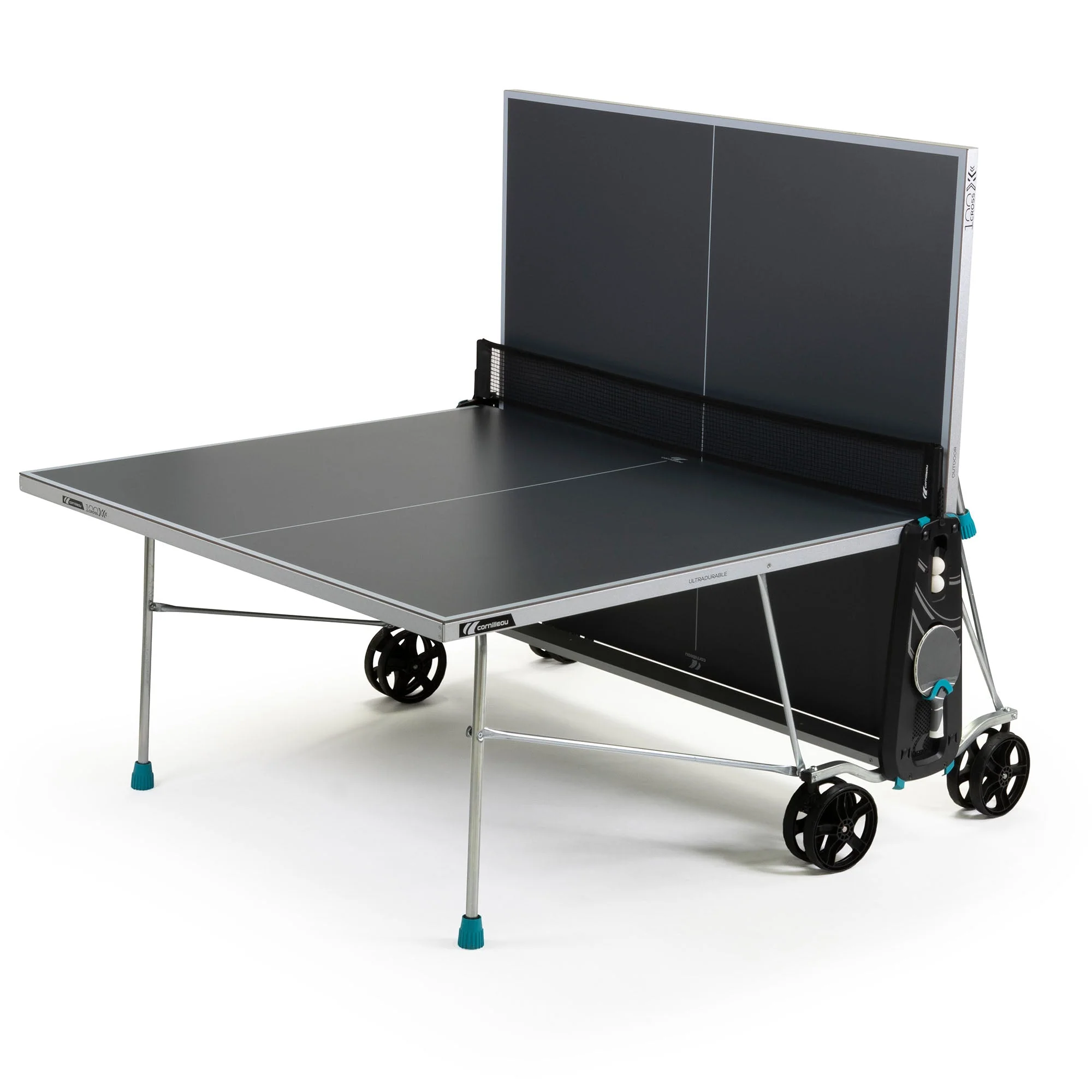 Cornilleau Sport 100X Rollaway Outdoor Table Tennis Table - Image 4