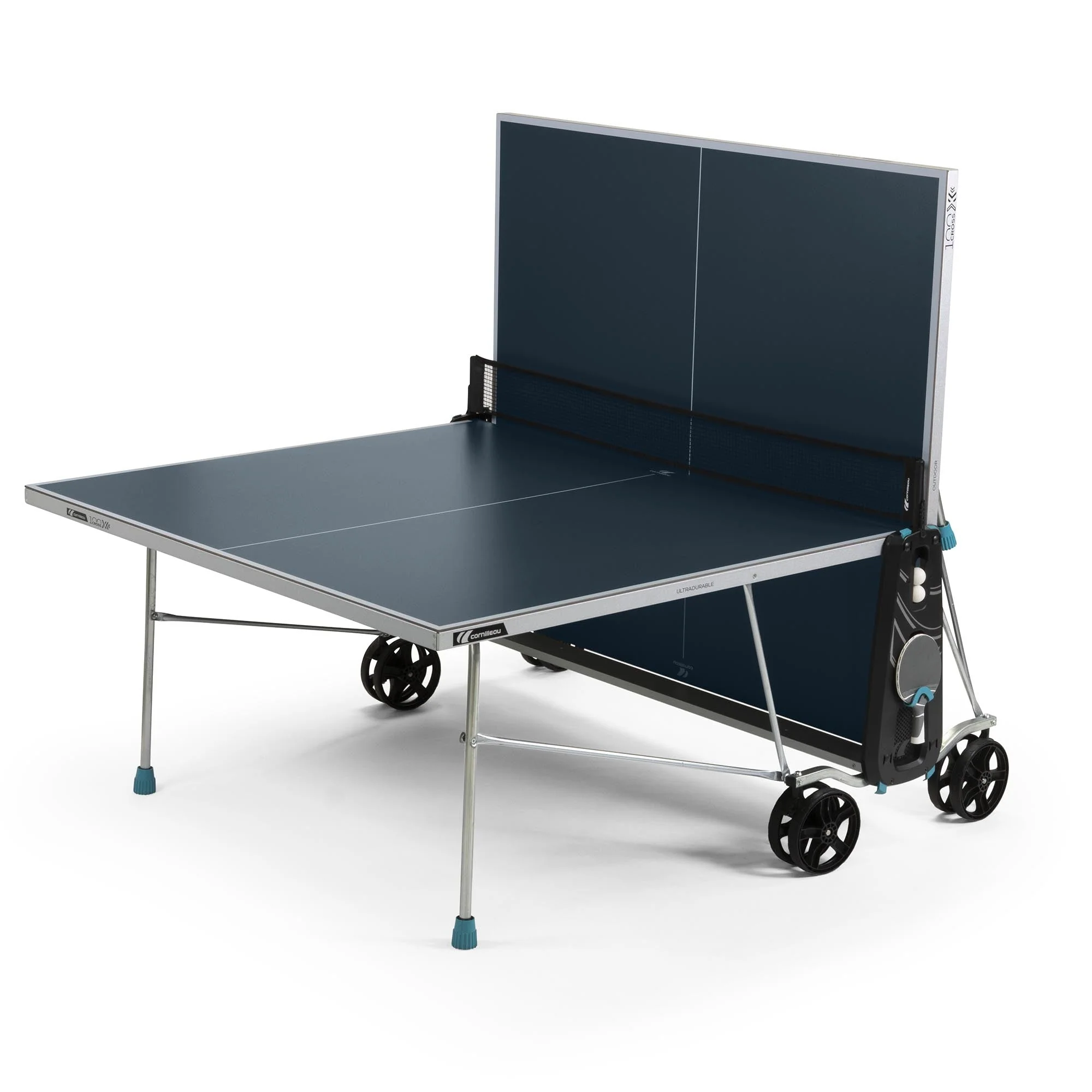 Cornilleau Sport 100X Rollaway Outdoor Table Tennis Table - Image 5