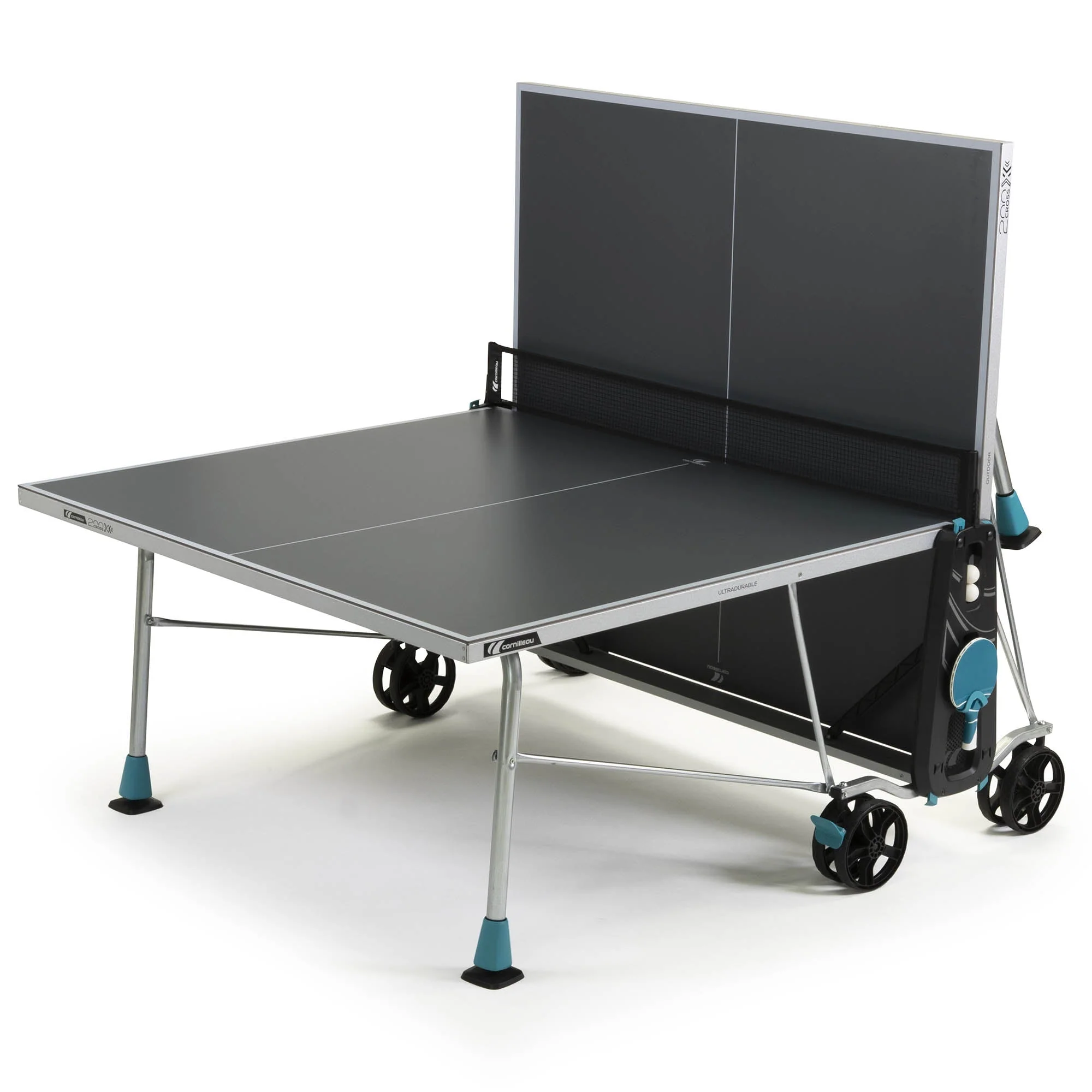 Cornilleau Sport 200X Rollaway Outdoor Table Tennis Table - Image 5