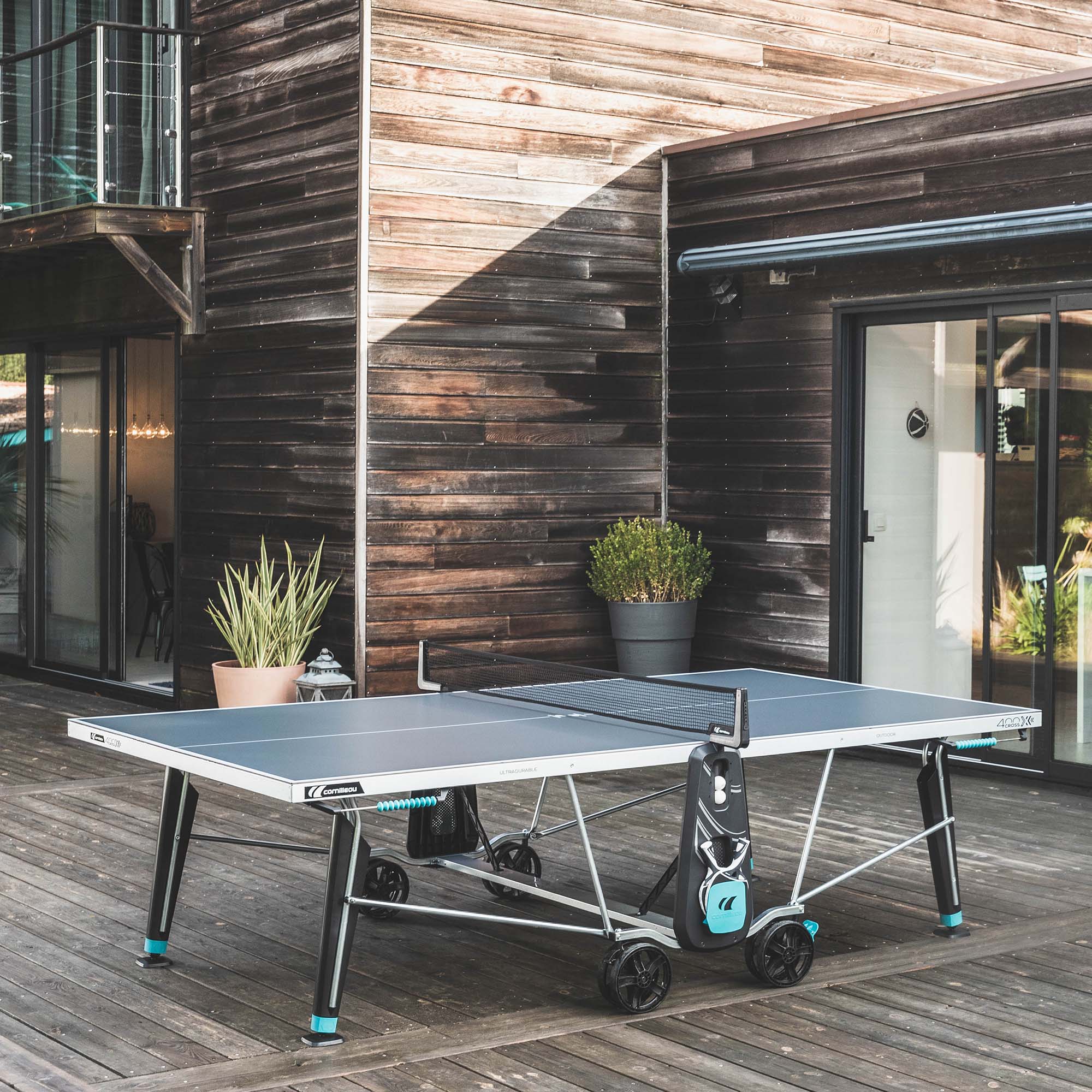 Cornilleau Sport 400X Rollaway Outdoor Table Tennis Table - Image 7