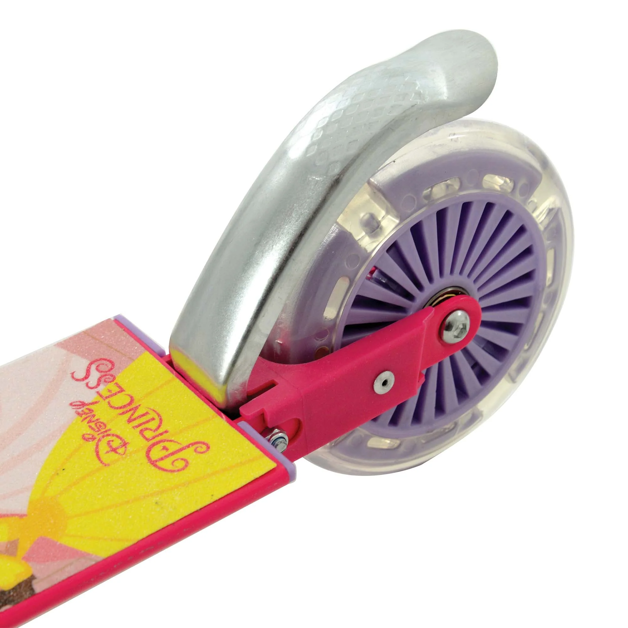 Disney Princess Folding 2-Wheel Inline Scooter with Light Up Wheels - Image 5