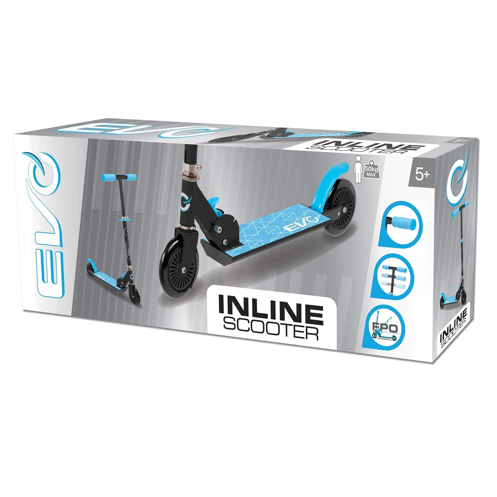 Evo Inline 2 Wheel Foldable Push Scooter - Image 7