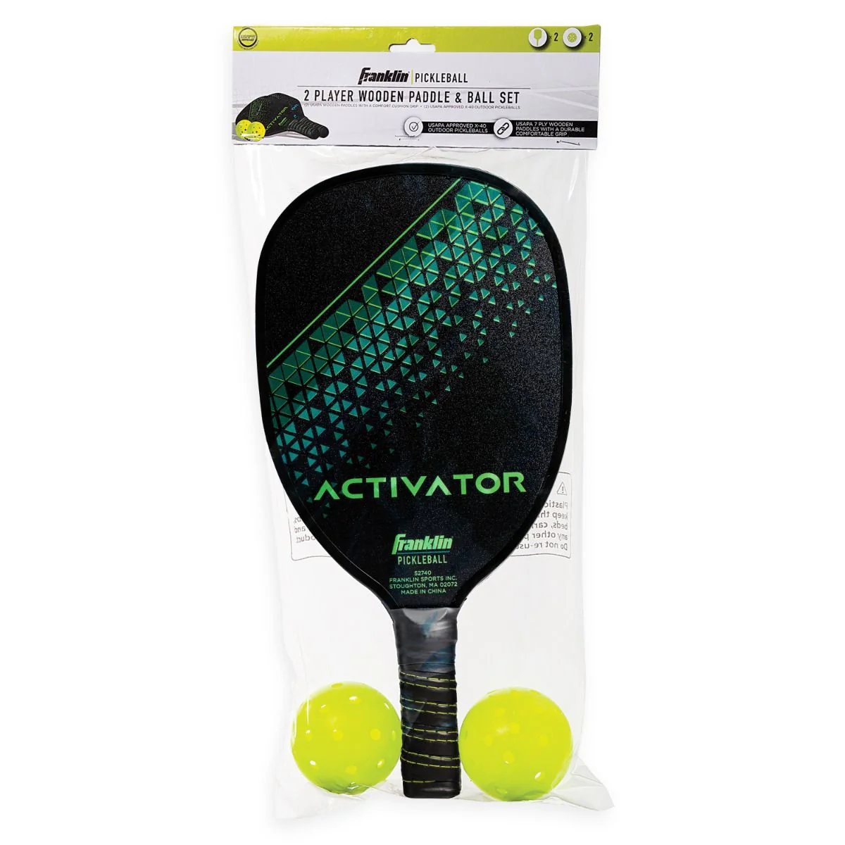 Franklin Activator 2 Player Pickleball Paddle and Ball Set - Image 2