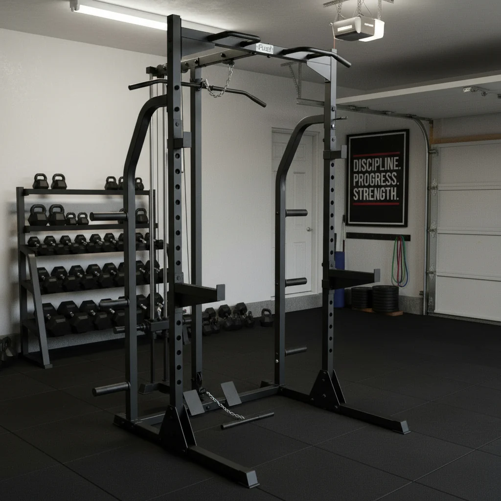 Fuel Fitness Power Rack with Hi-Lo Pulley - Image 3