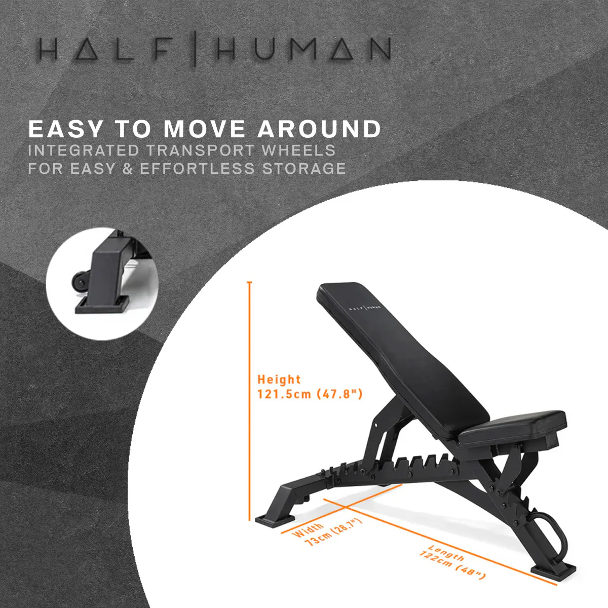 Half Human 3 Way Adjustable FID Utility Bench - Image 5