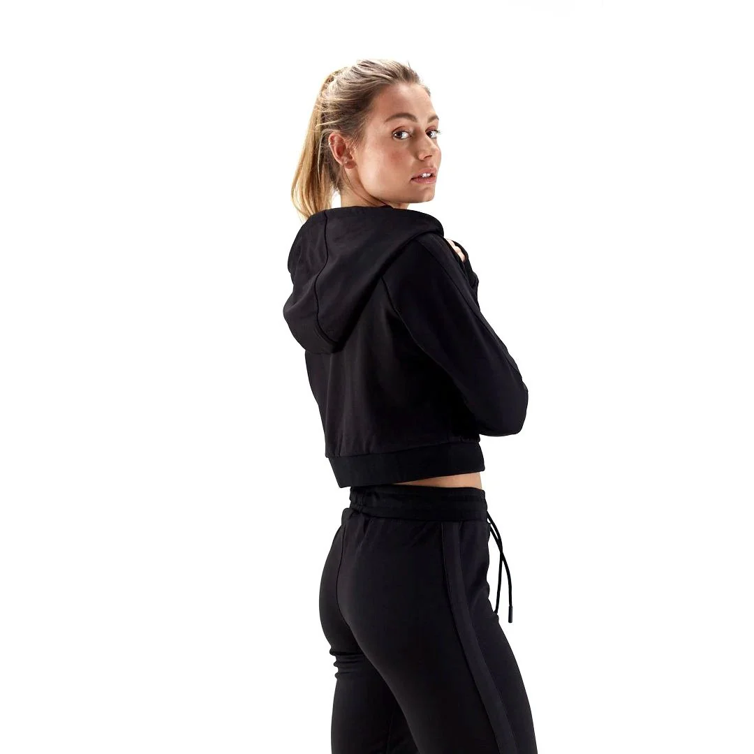 Half Human Ladies Cropped Poly Tracksuit Hoodie - Image 6