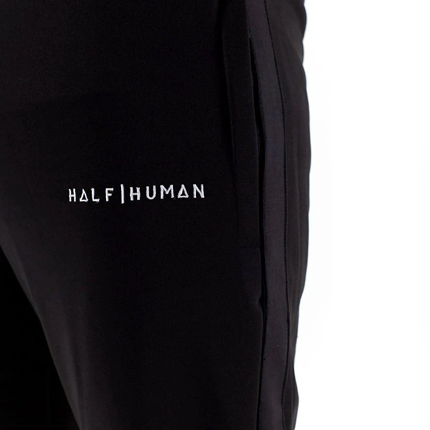 Half Human Mens Poly Tapered Tracksuit Joggers - Image 5