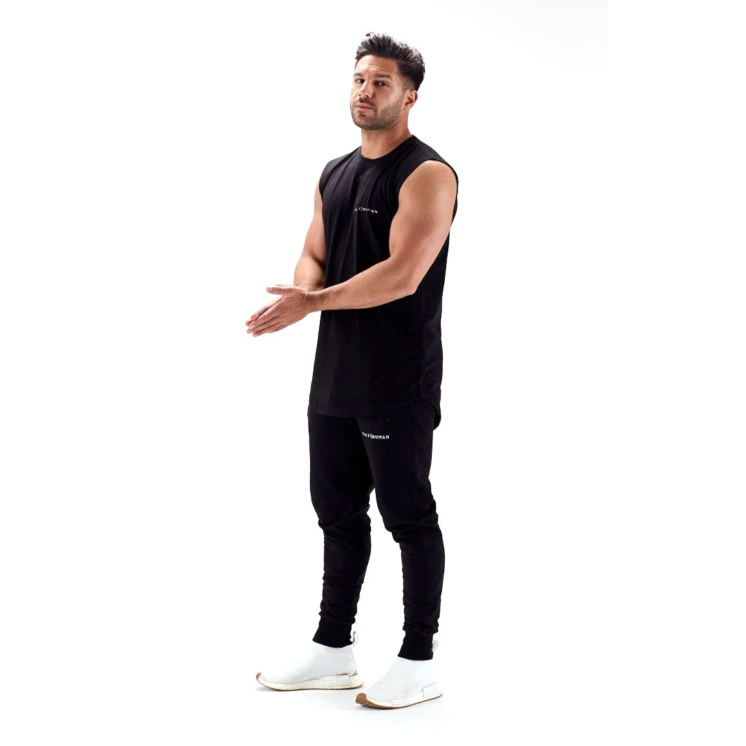 Half Human Mens Sleeveless T-Shirt - Image 4