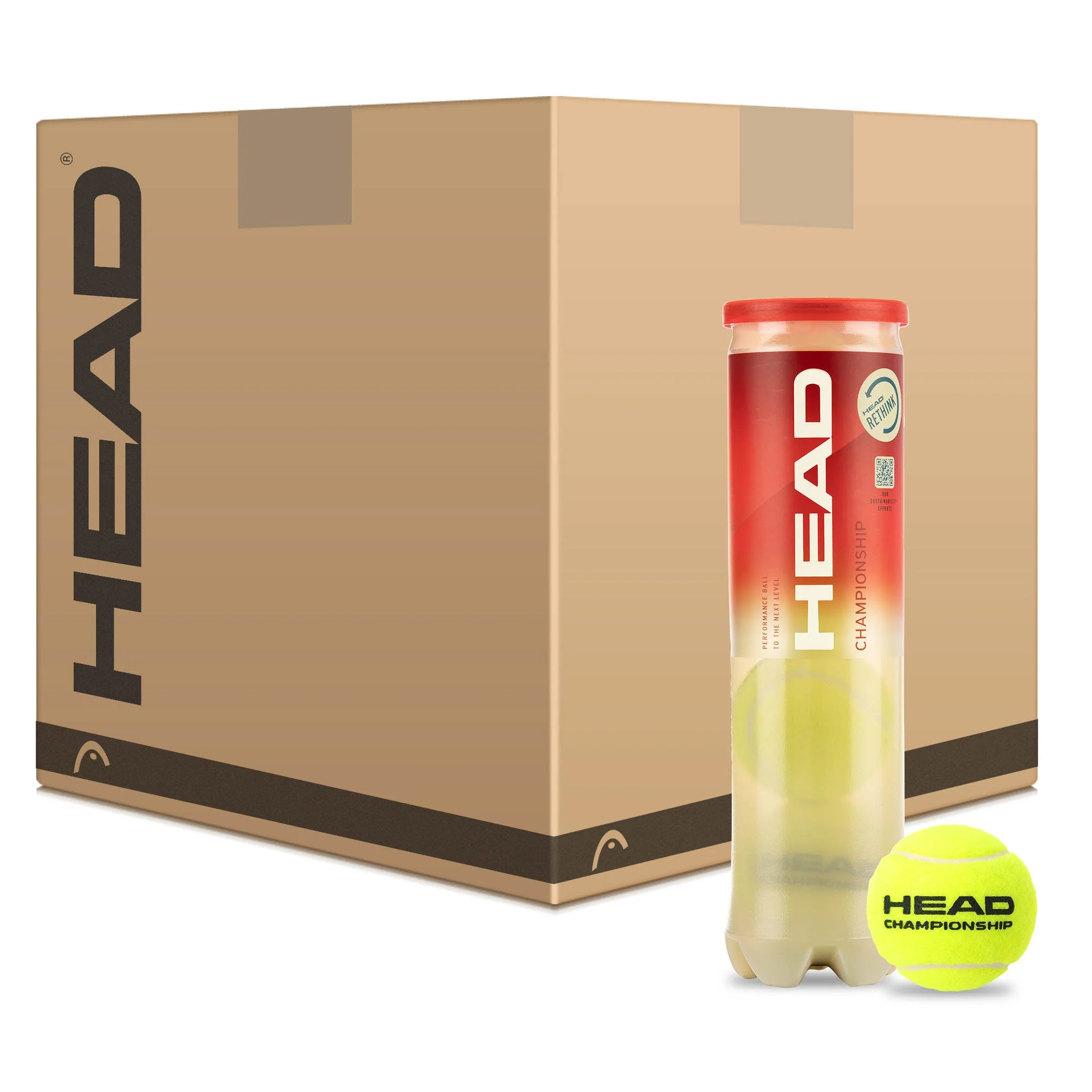 Head Championship Tennis Balls - Tube of 4 - Image 2