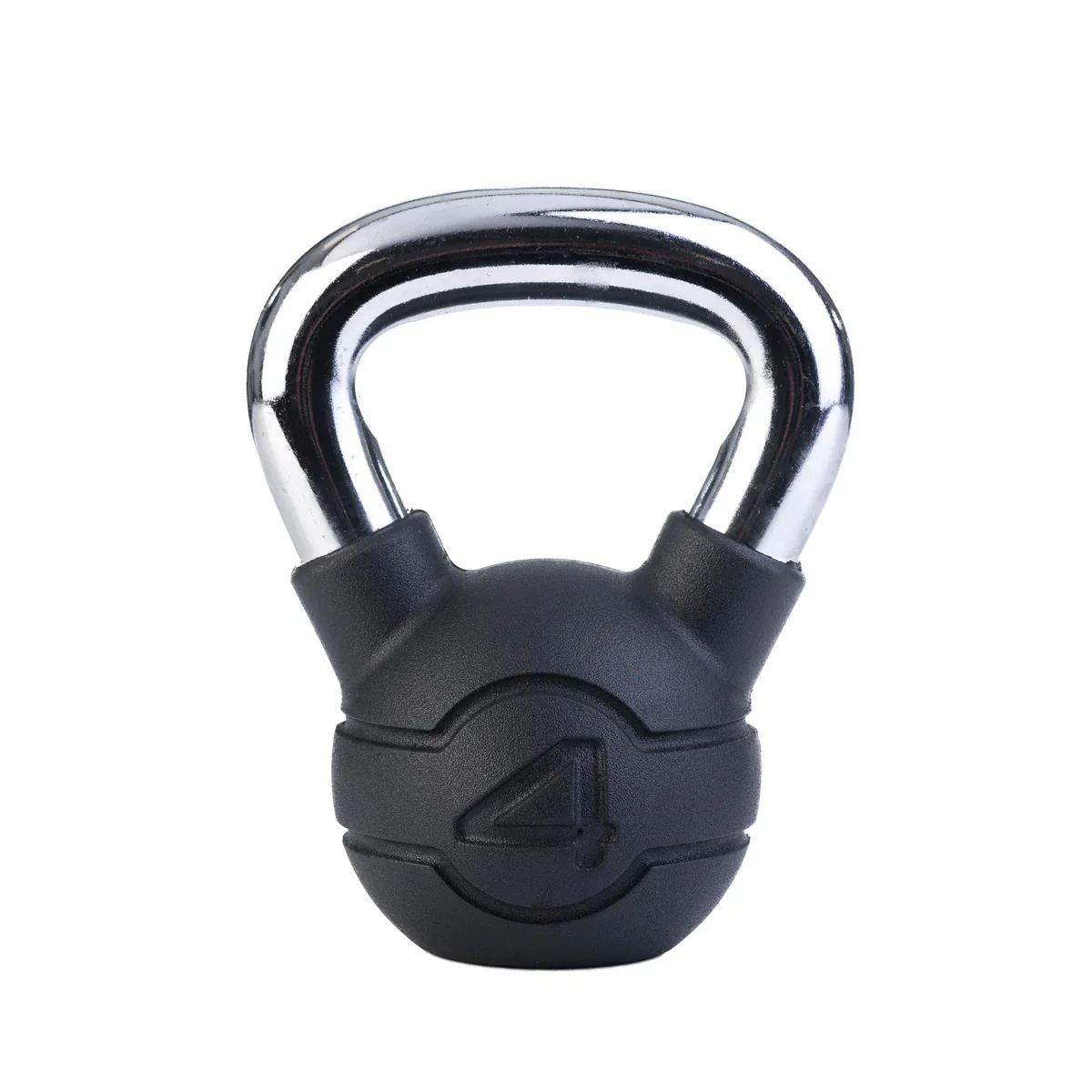 Jordan Black Rubber 4-24kg Kettlebell Set with Chrome Handles
