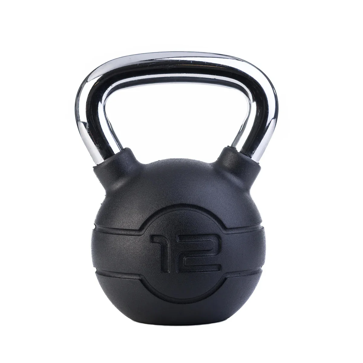 Jordan Black Rubber 4-24kg Kettlebell Set with Chrome Handles - Image 5