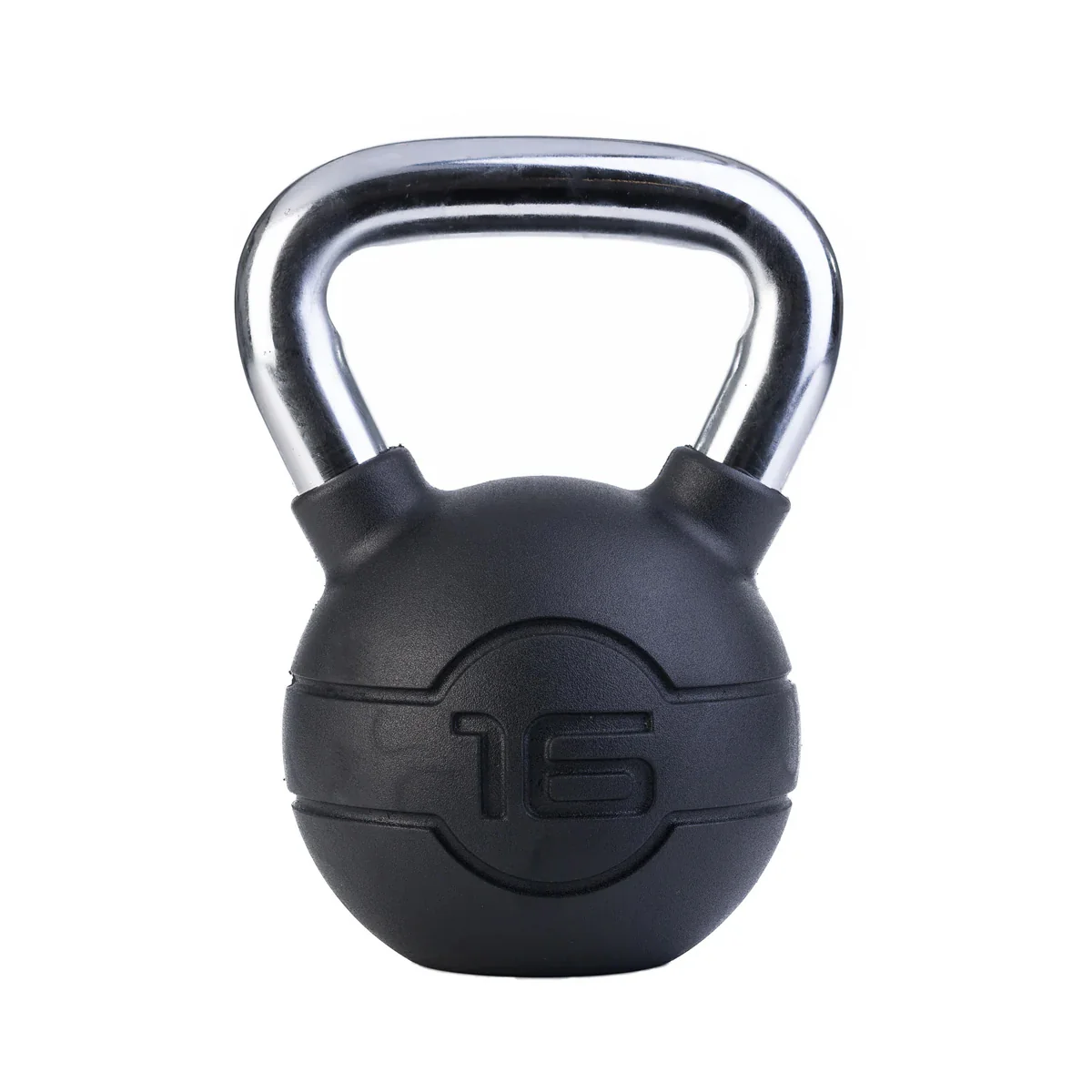 Jordan Black Rubber 4-24kg Kettlebell Set with Chrome Handles - Image 7