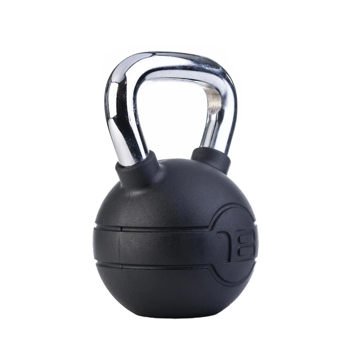 Jordan Black Rubber 4-24kg Kettlebell Set with Chrome Handles - Image 8