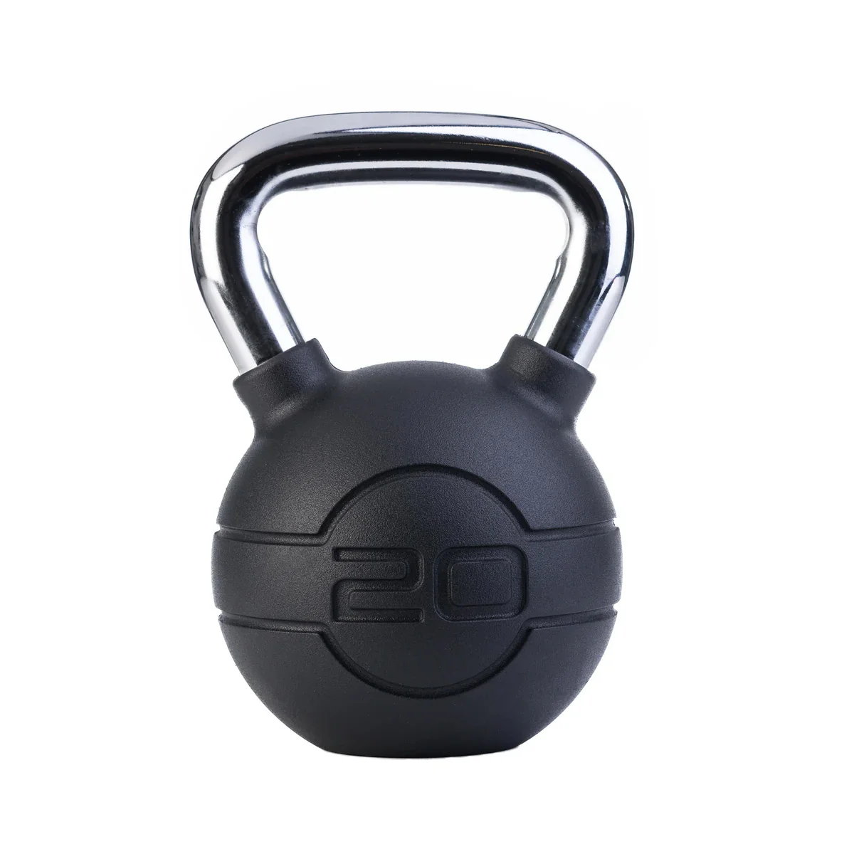 Jordan Black Rubber 4-24kg Kettlebell Set with Chrome Handles - Image 9