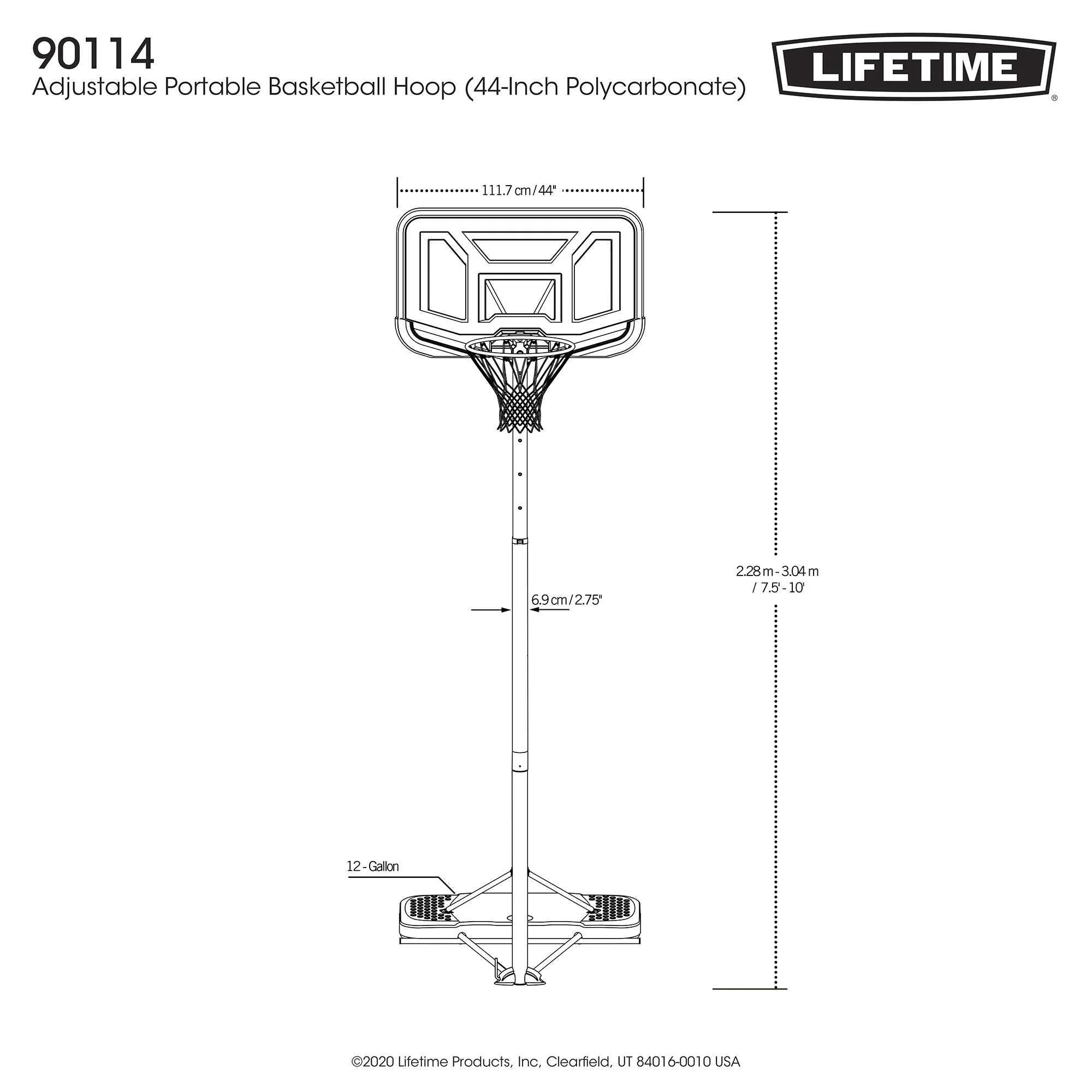 Lifetime Fusion 44 inch Basketball System - Image 9