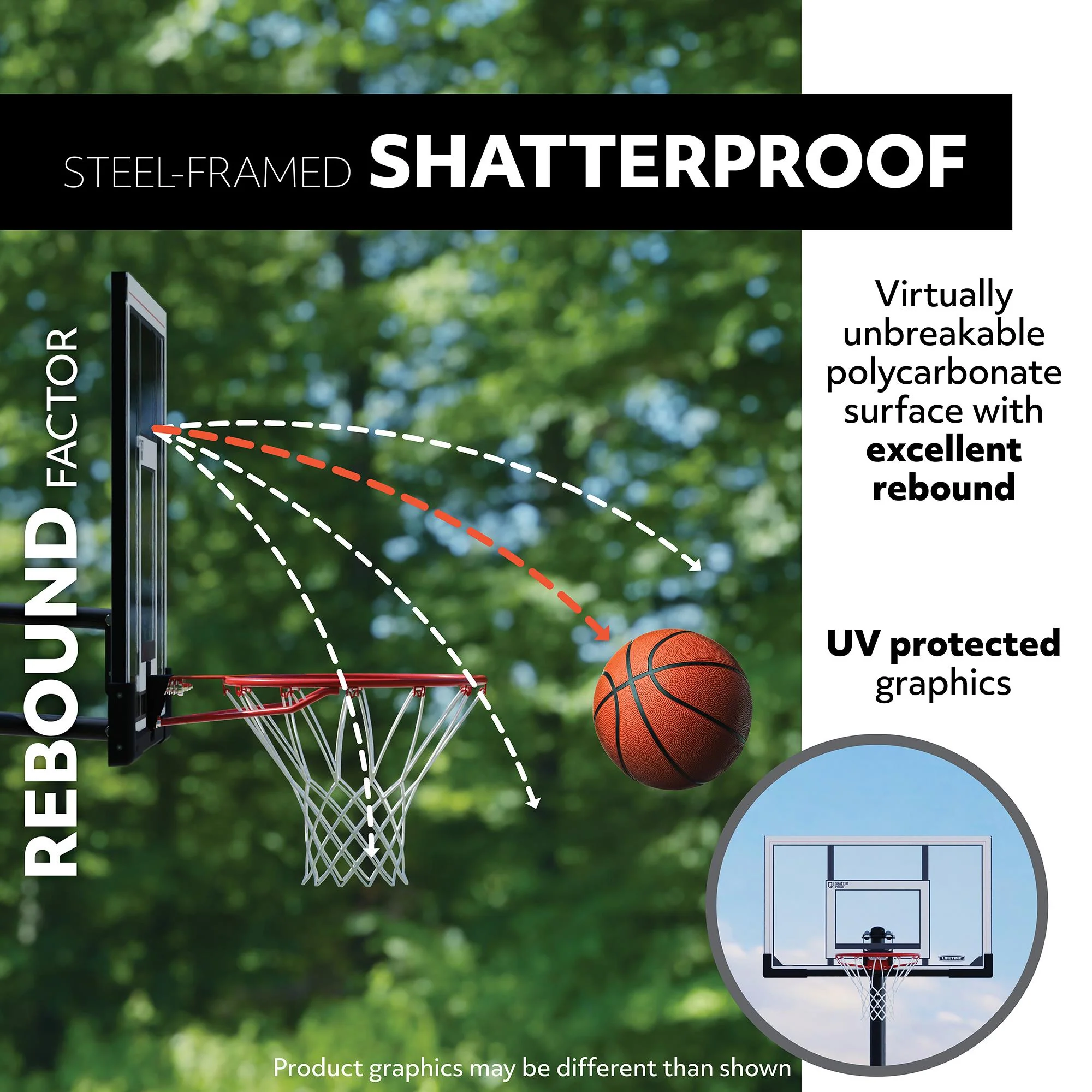 Lifetime Speed Shift 48 inch Basketball System - Image 3