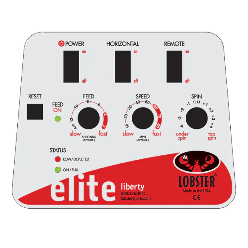 Lobster Elite Liberty Tennis Ball Machine with Remote Control - Image 2
