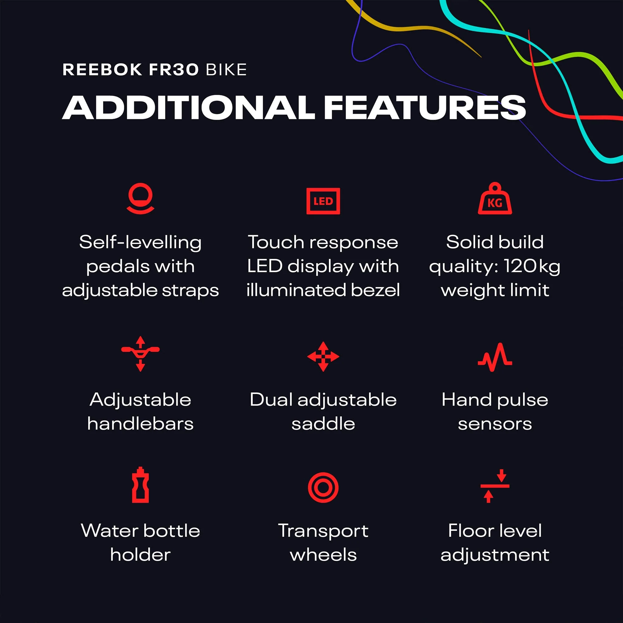 Reebok FR30 Exercise Bike - Image 9
