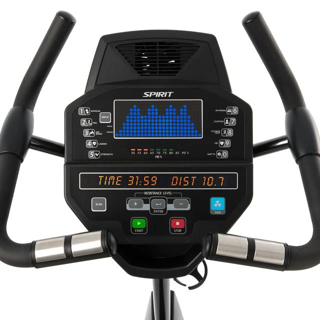 Refurbished Spirit Fitness CU800 Upright Exercise Bike - Image 3