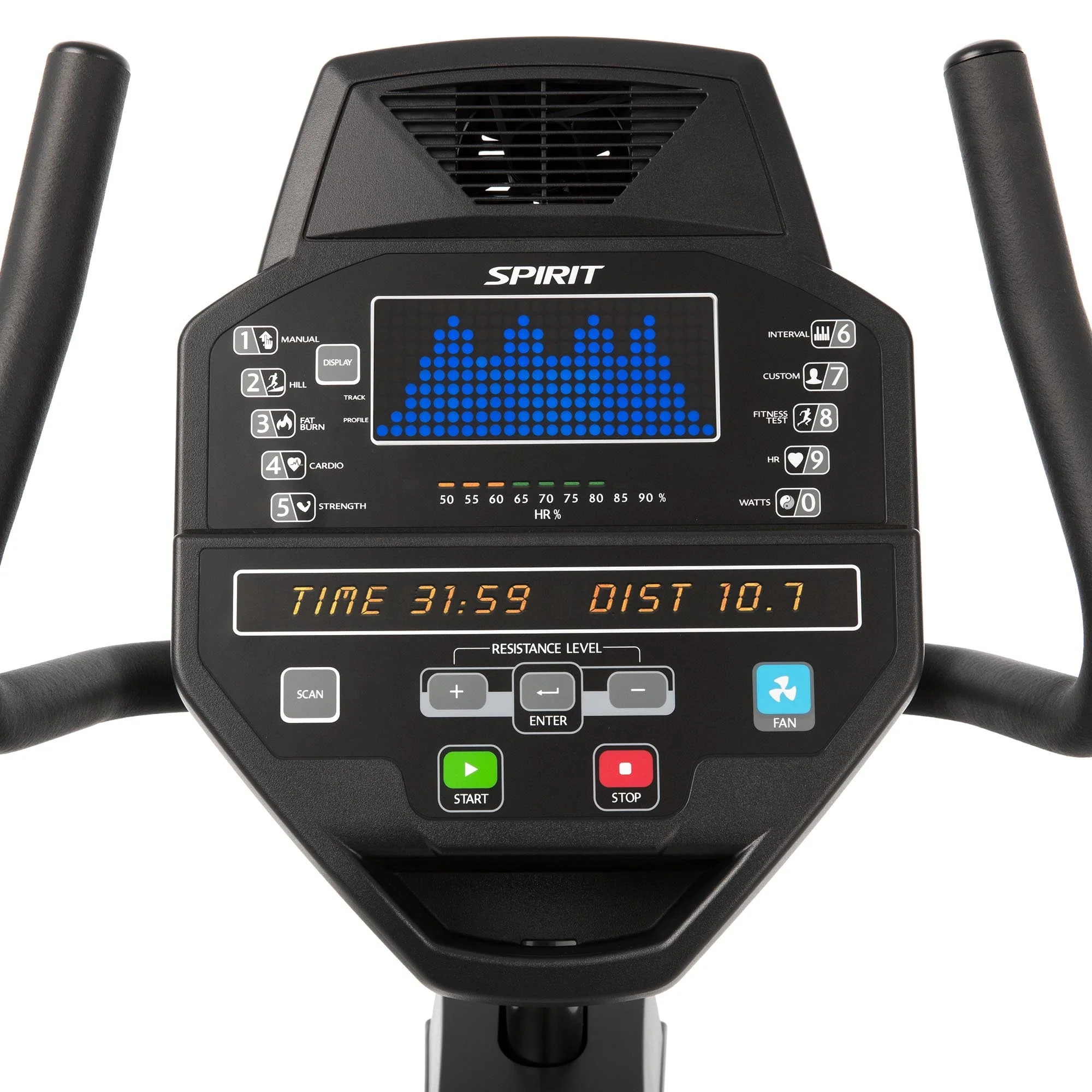 Spirit Fitness CR800 Recumbent Exercise Bike - Image 3