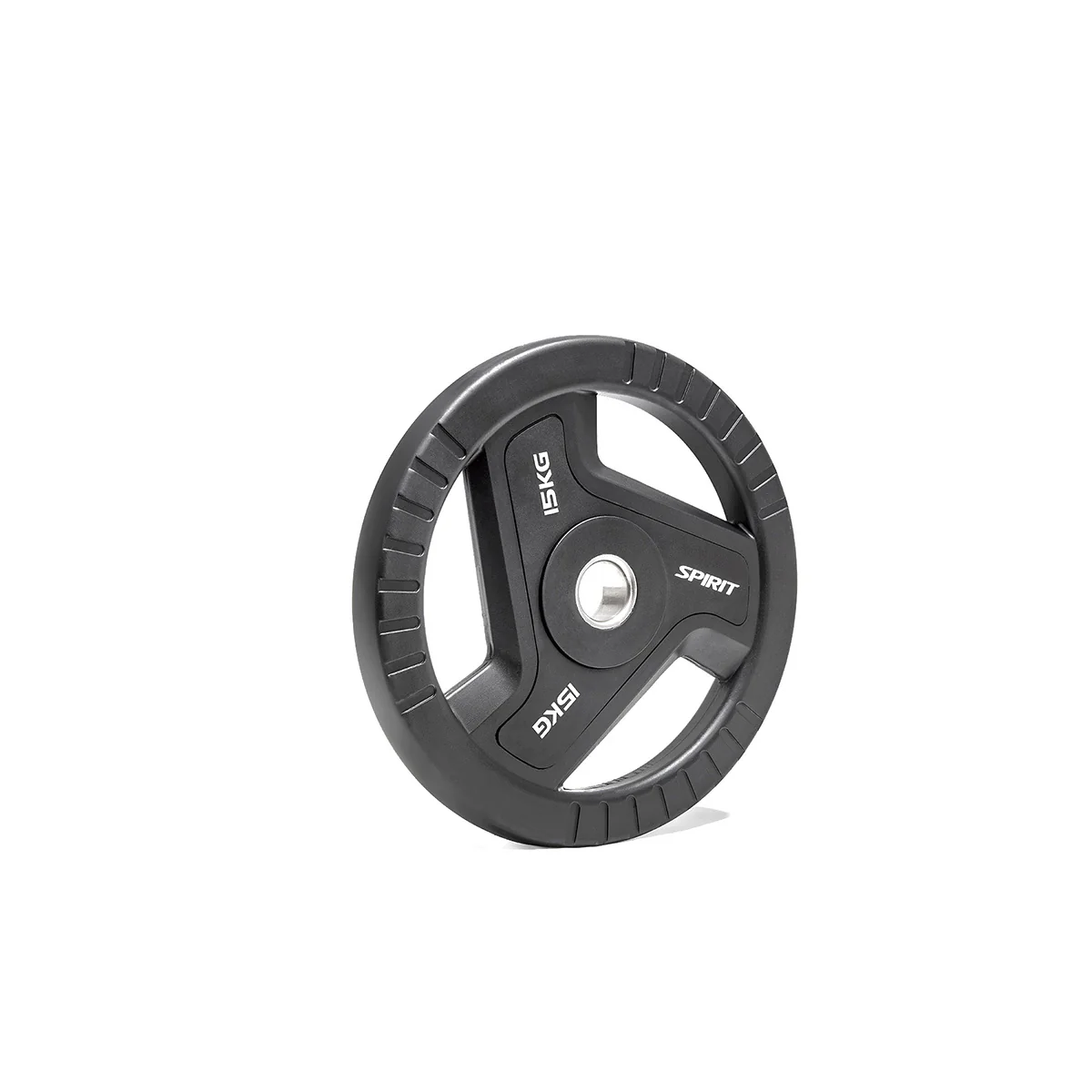 Spirit Fitness Olympic Rubber Tri Grip Weight Plates - Image 3