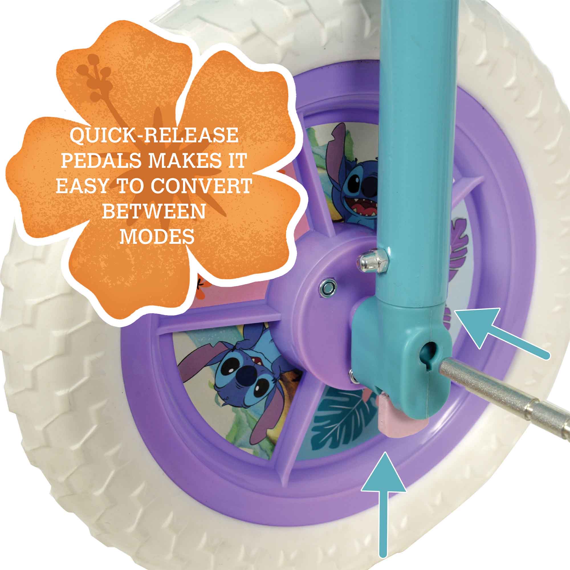 Stitch 2-in-1 10" Wheel Size Training Bike - Image 5