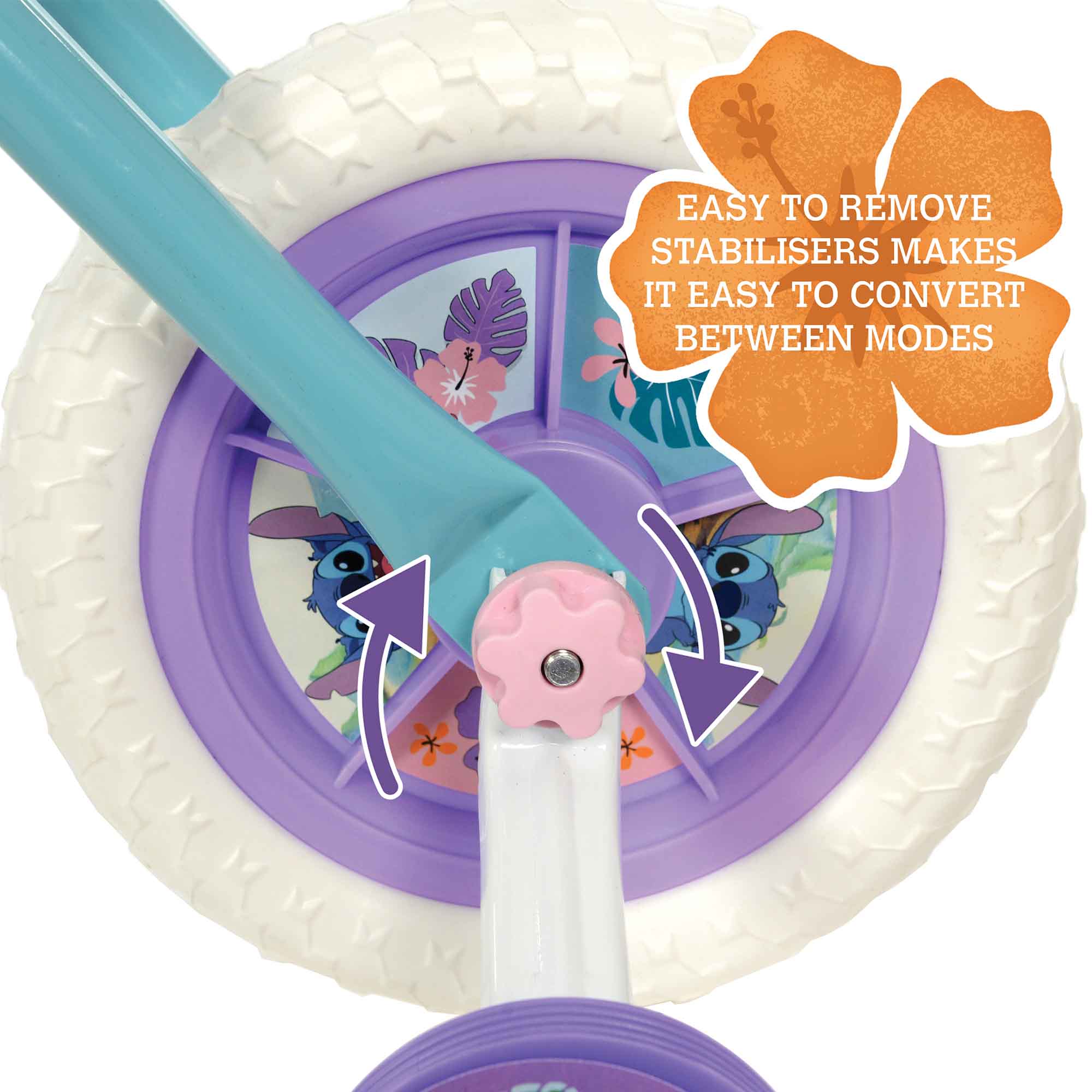Stitch 2-in-1 10" Wheel Size Training Bike - Image 8