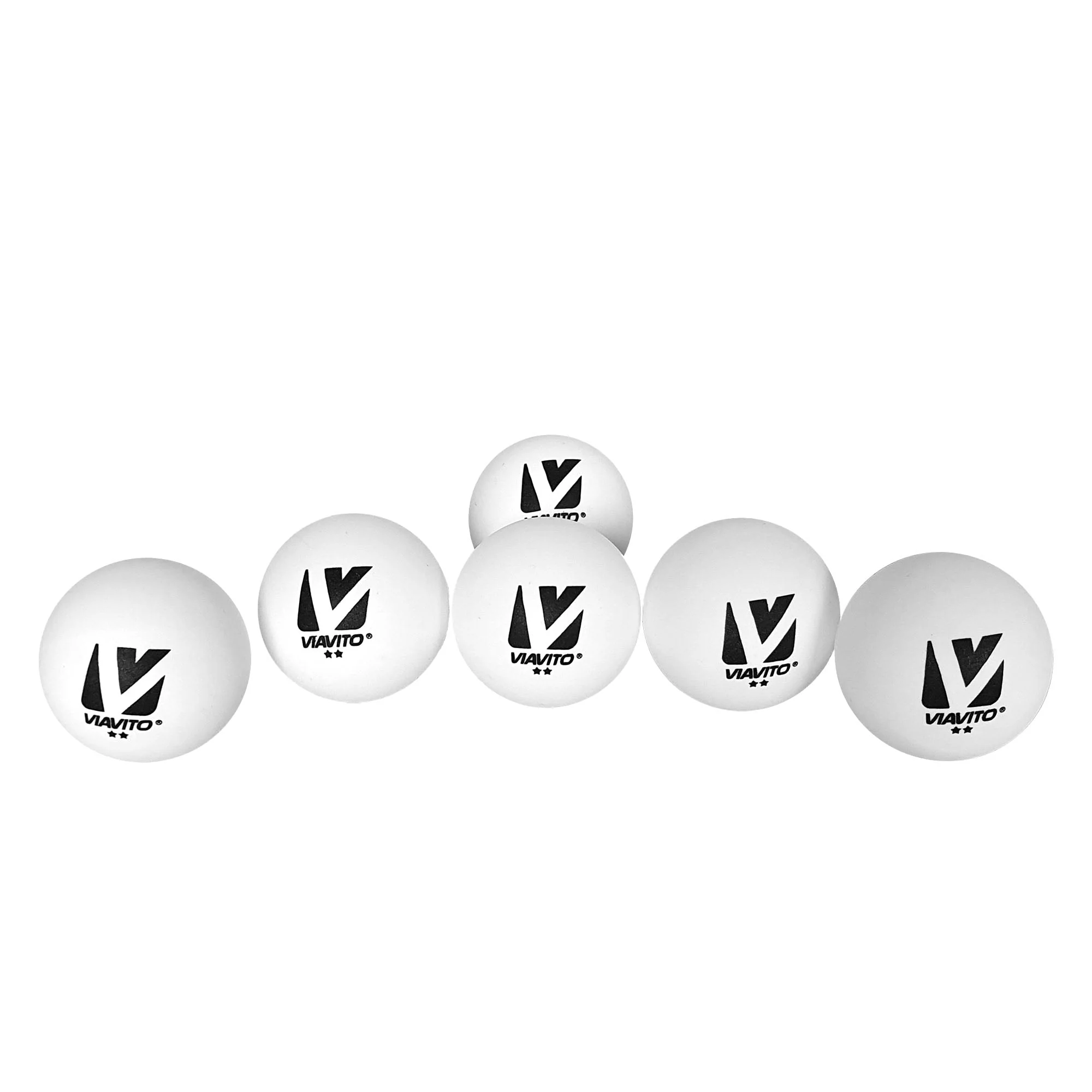 Viavito Club Adept 2 Star Table Tennis Balls - Pack of 6 - Image 6