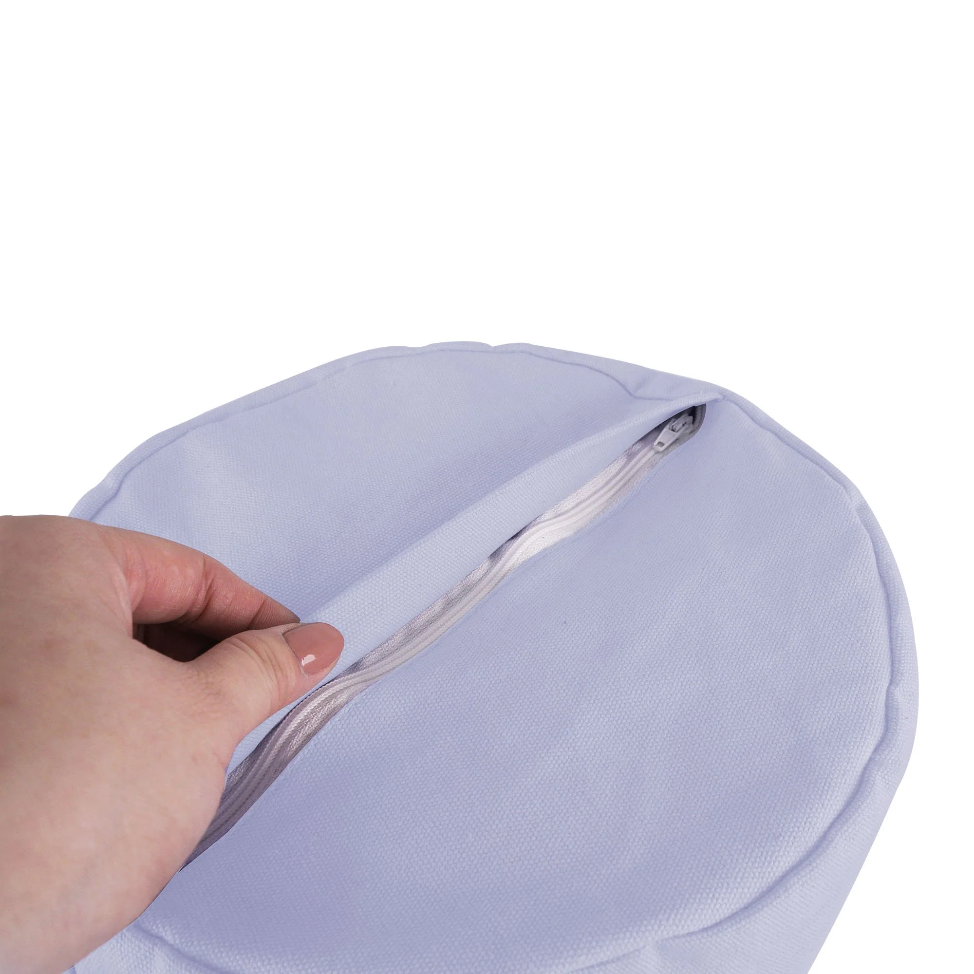 Viavito Organic Cotton Buckwheat Filled Yoga Bolster - Image 3