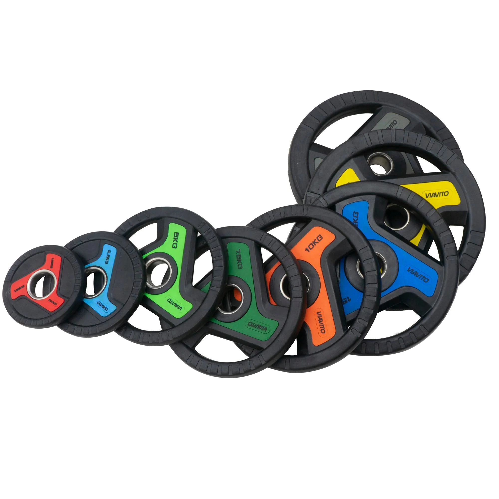 Viavito Rubber Bumper Olympic Weight Plates - Image 9
