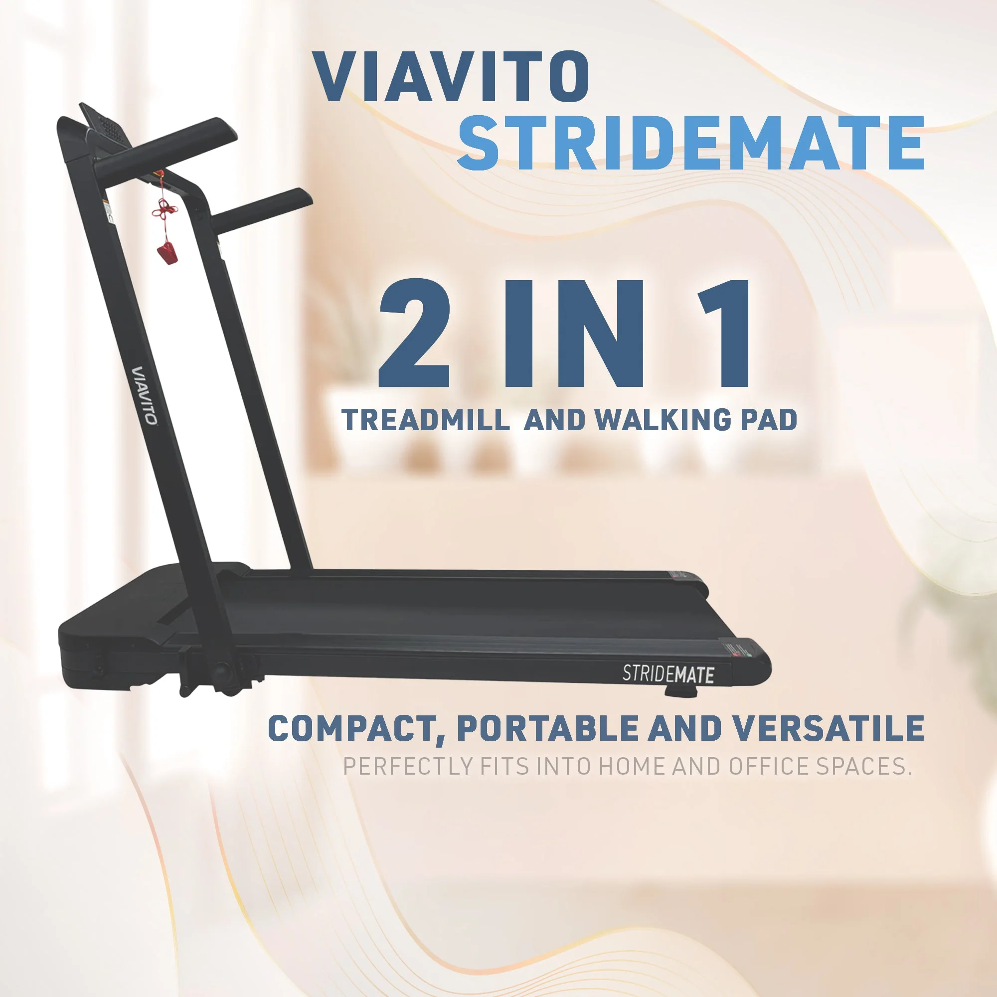 Viavito StrideMate 2-in-1 Walking Pad and Treadmill - Image 4