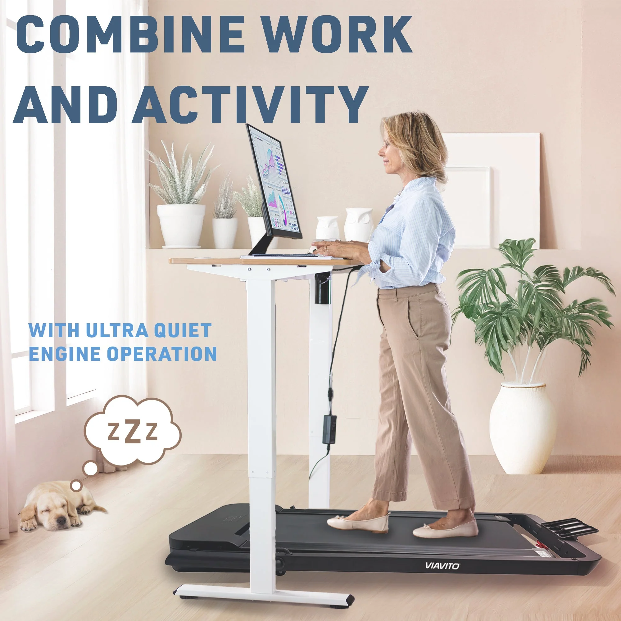 Viavito StrideMate 2-in-1 Walking Pad and Treadmill - Image 6