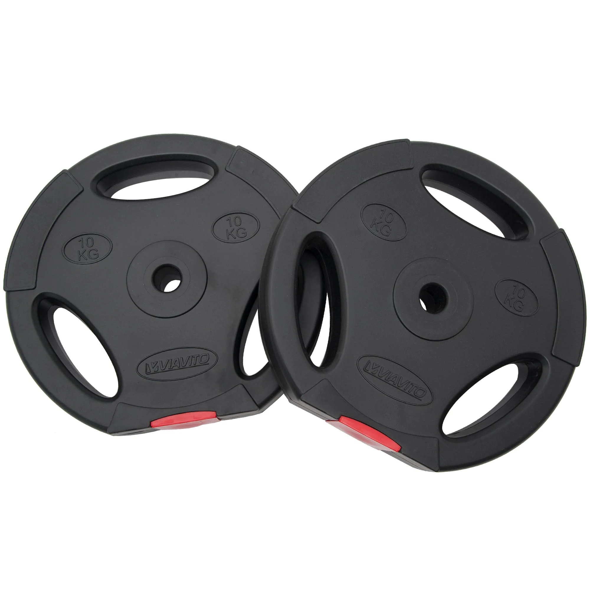 Viavito Tri Grip Vinyl Standard Weight Plates - Image 4