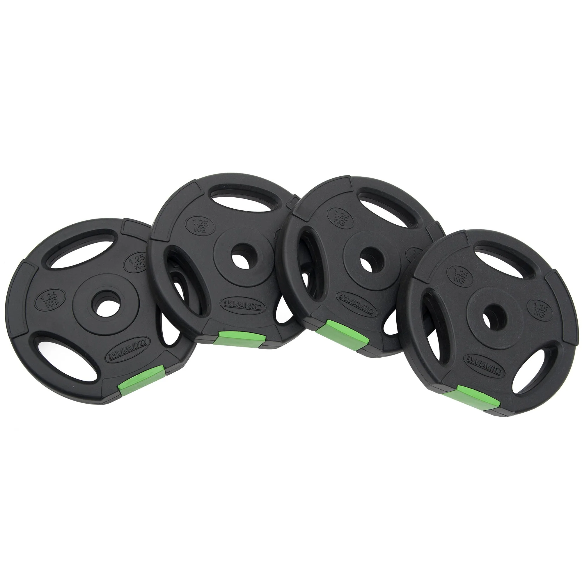 Viavito Tri Grip Vinyl Standard Weight Plates - Image 6