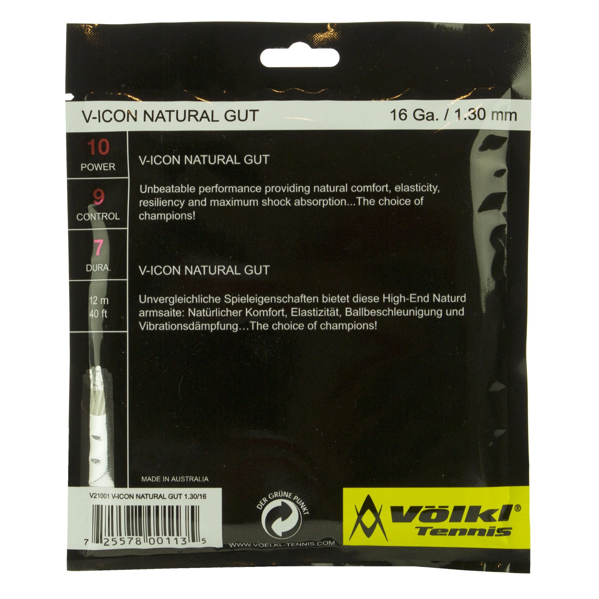 Volkl V-Icon Tennis String Set - Image 2