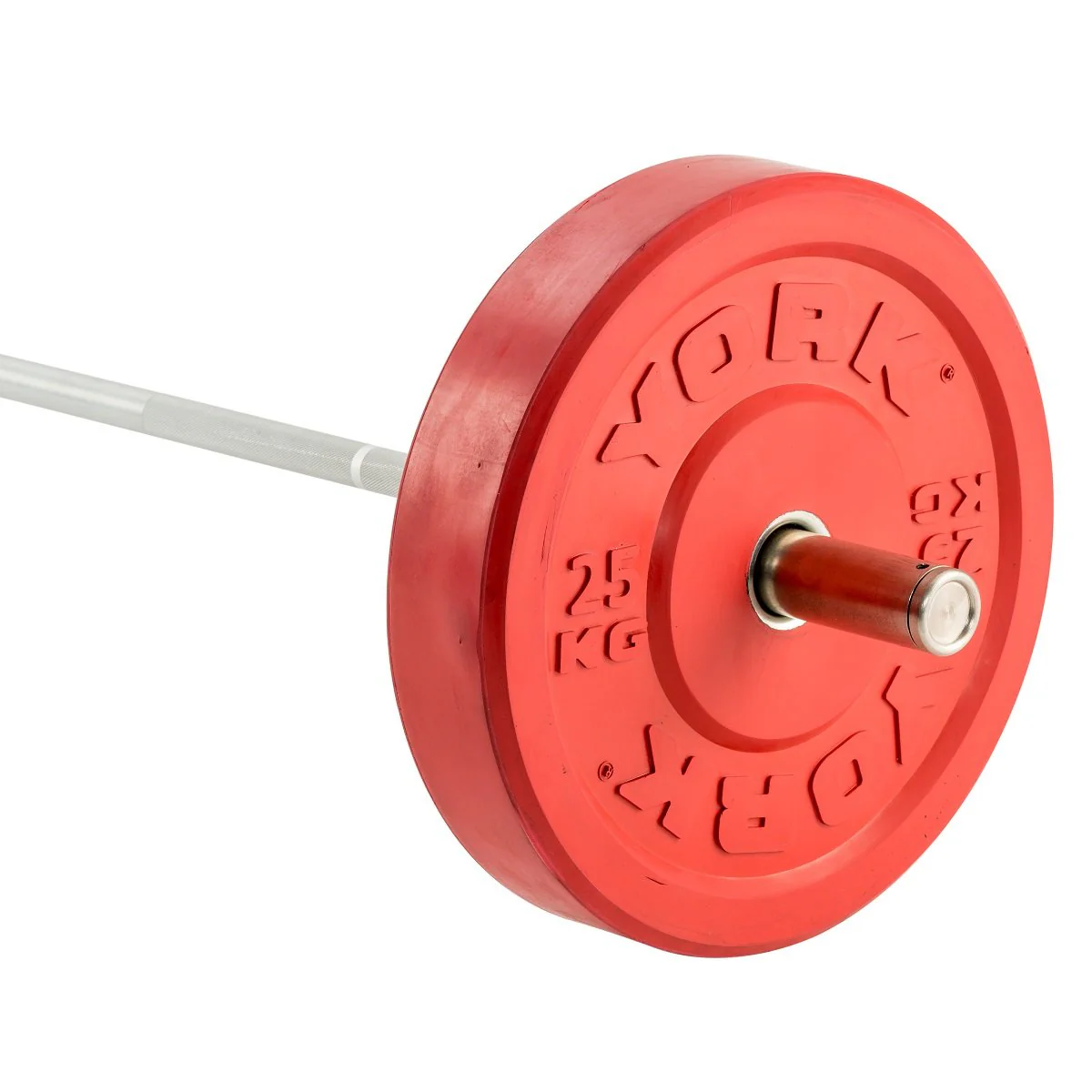 York Solid Rubber Bumper Olympic Coloured Weight Plates - Image 4