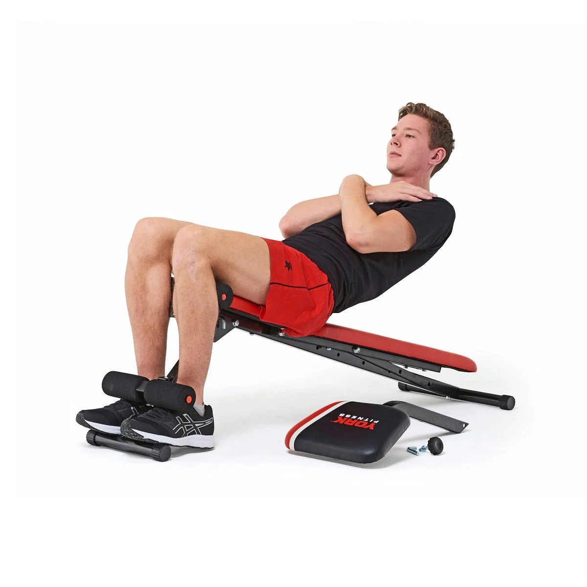 York Warrior 2 in 1 Dumbbell and Ab Bench with Curl - Image 9